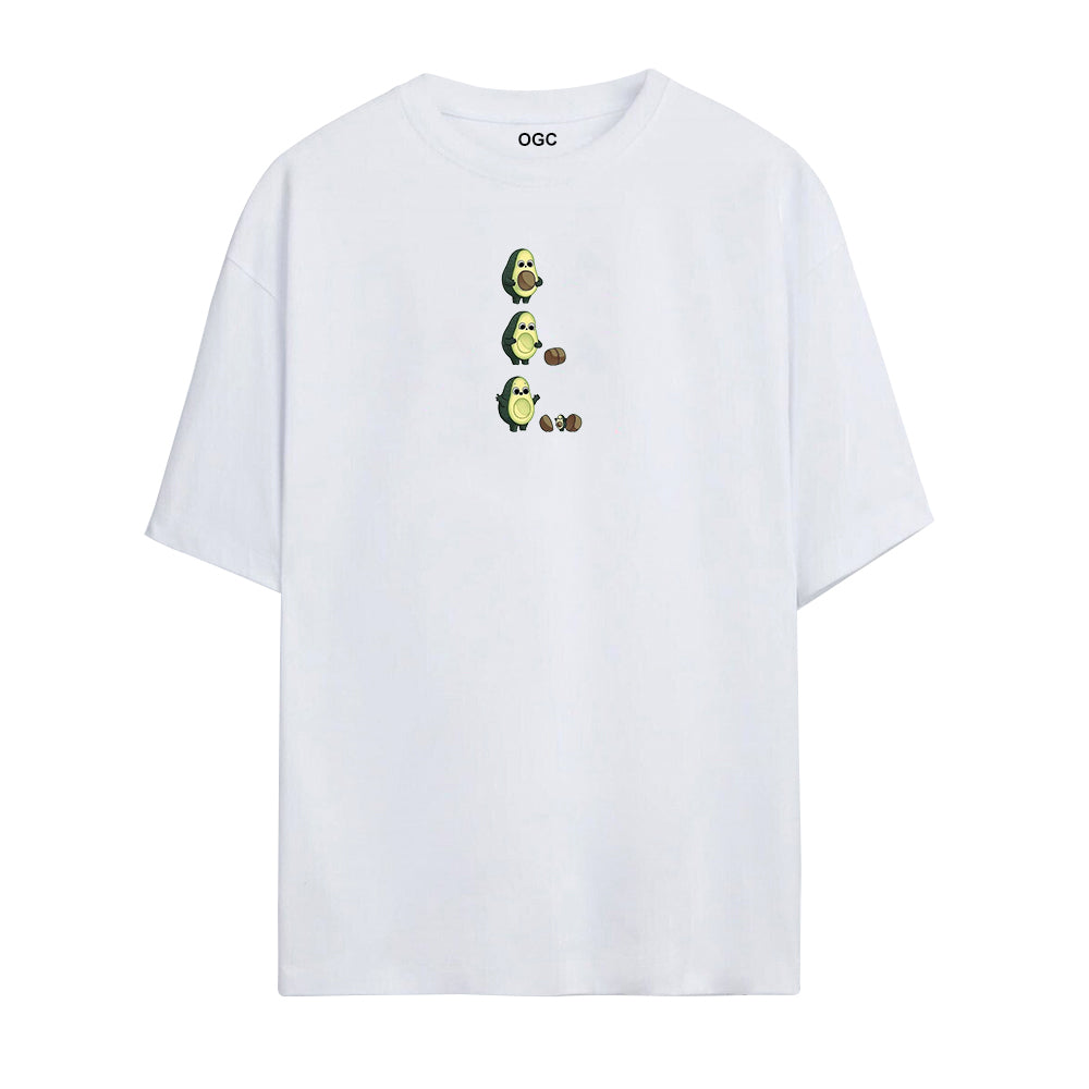 AVOKADO OVERSİZED UNİSEX T-SHİRT