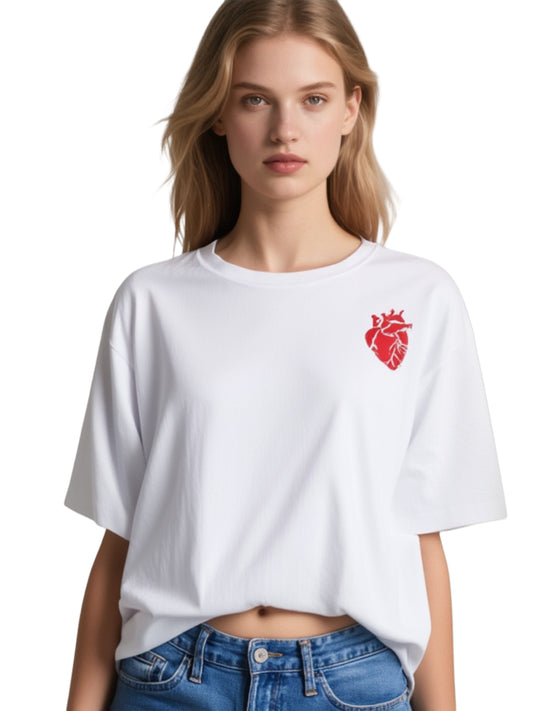 HEART OVERSIZED UNISEX T-SHIRT