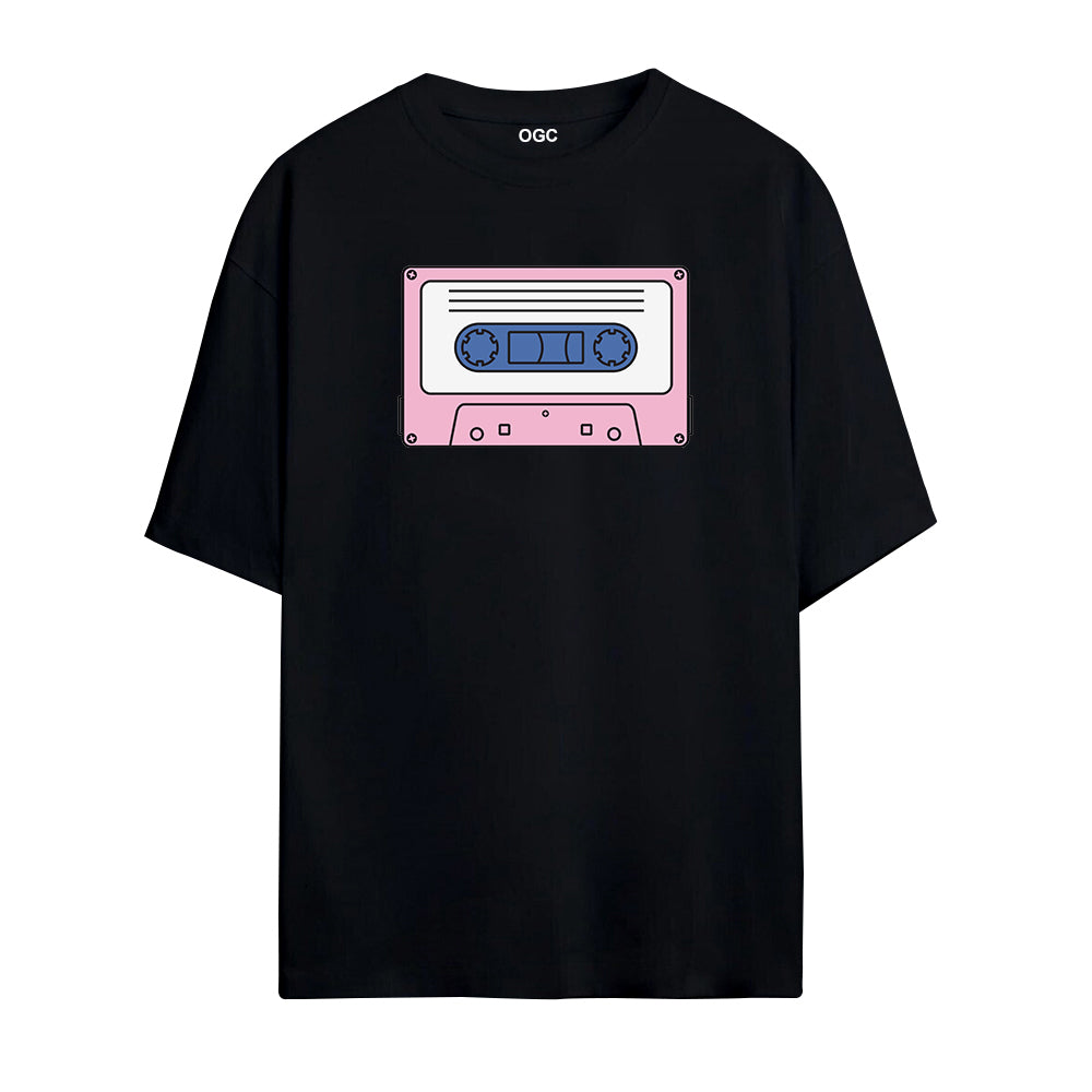 CASSETTE OVERSIZED UNISEX T-SHIRT