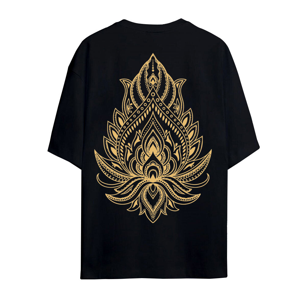 LOTUS OVERSİZED UNİSEX T-SHİRT