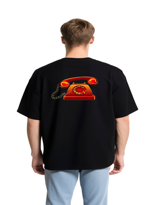 TELEFON OVERSİZED UNİSEX T-SHİRT