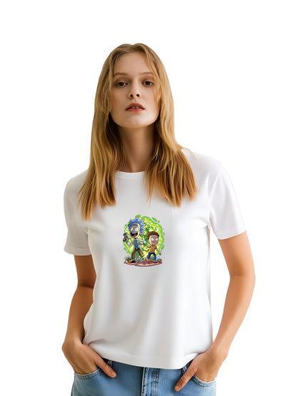 RICK & MORTY UNİSEX T-SHİRT