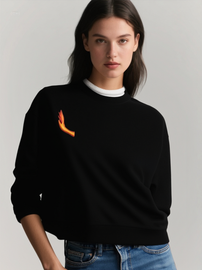 WATER & FIRE COMBINATION SWEATSHIRT
