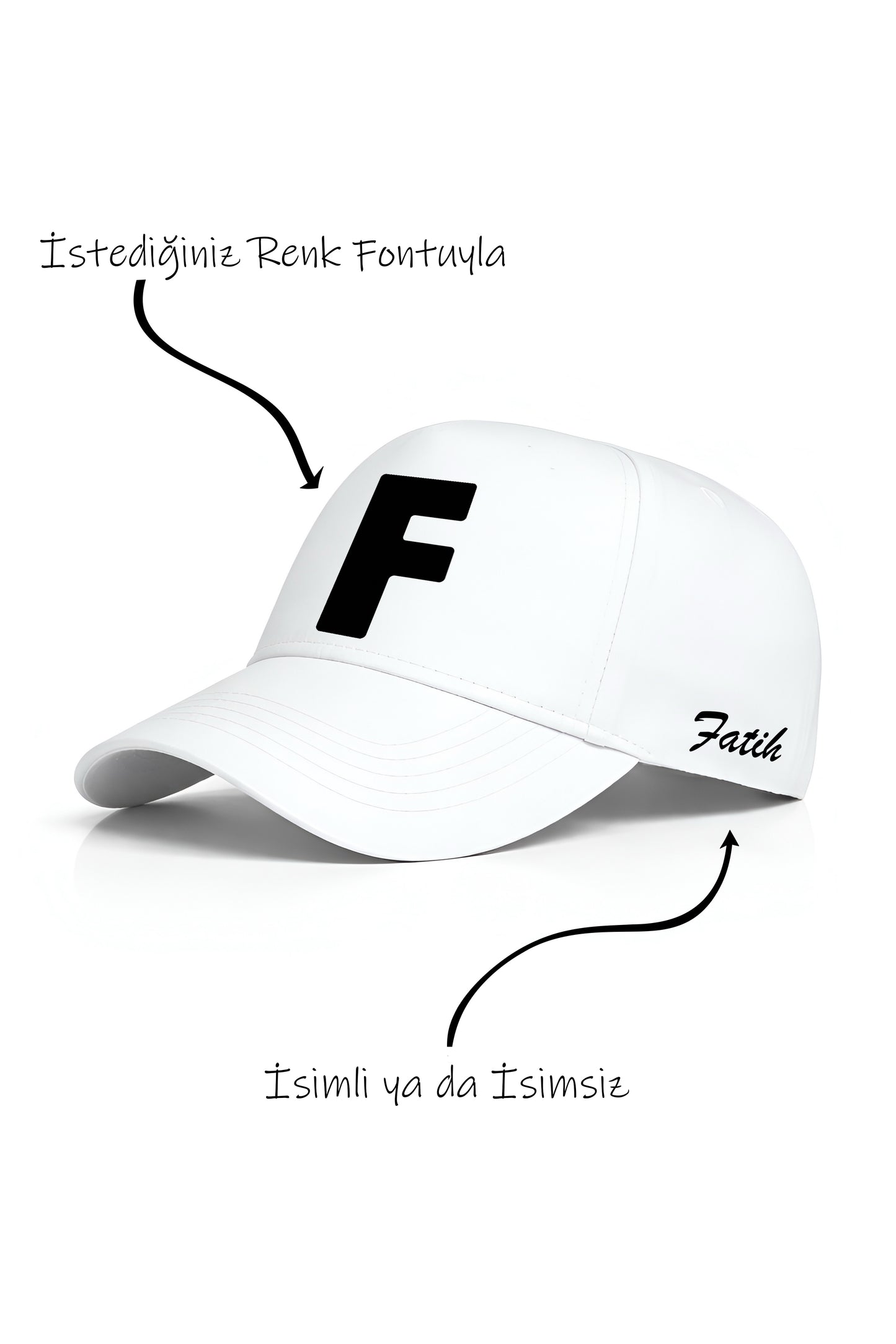 F Harfi Unisex Şapka