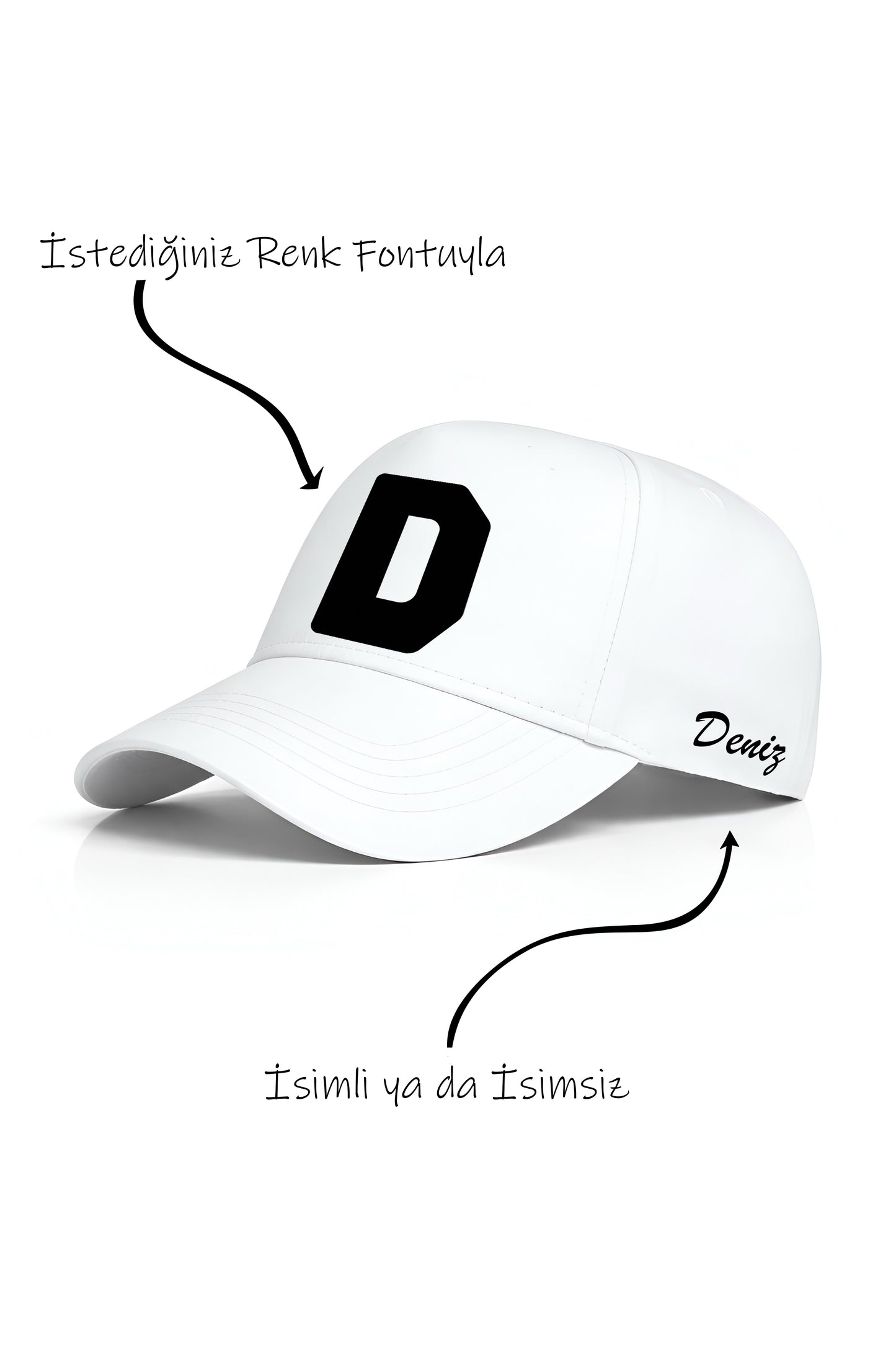 D Harfi Unisex Şapka