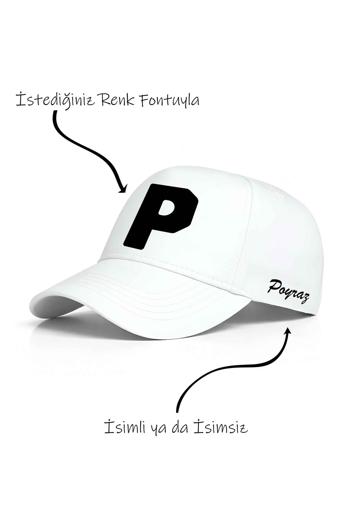 P Harfi Unisex Şapka