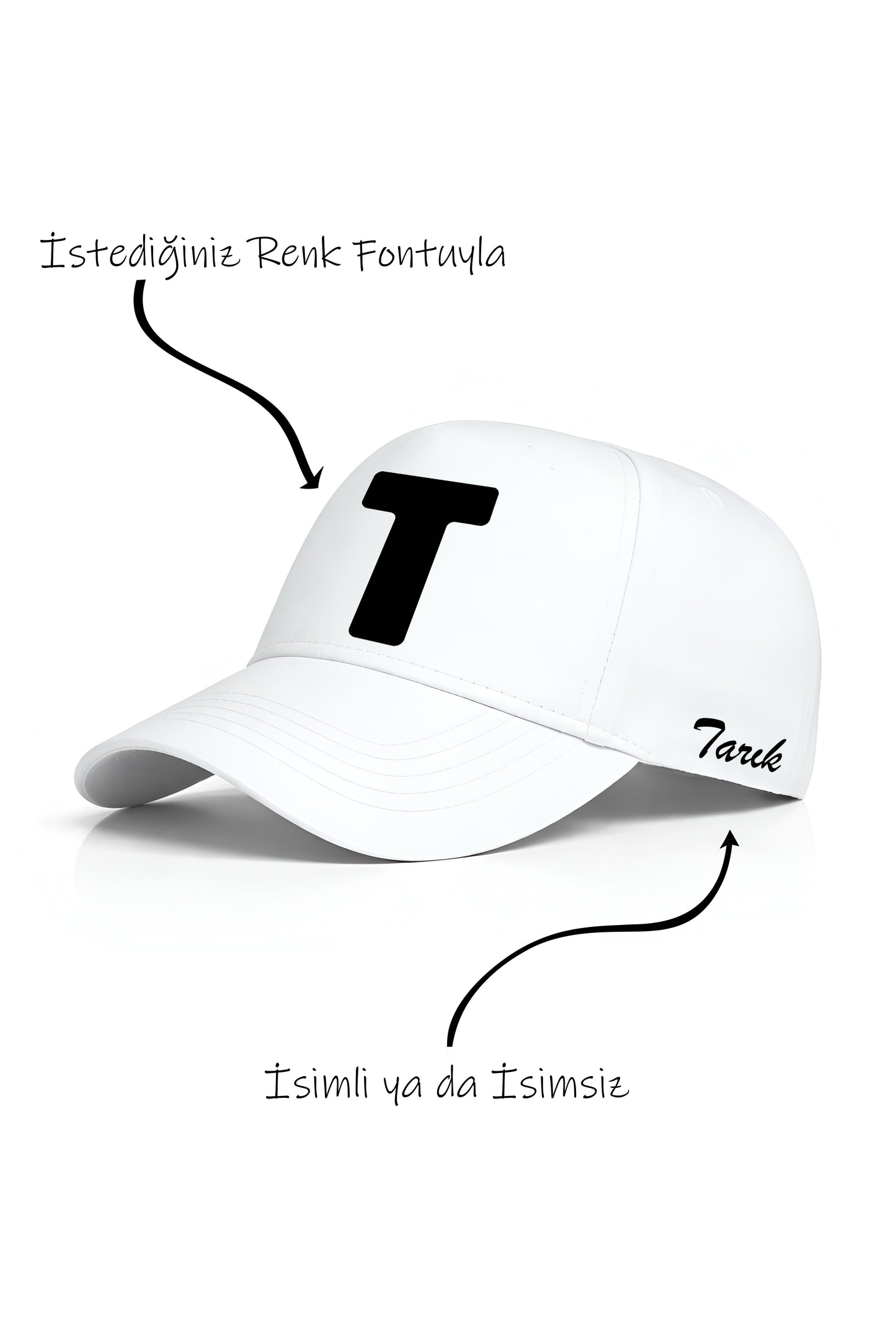 T Harfi Unisex Şapka