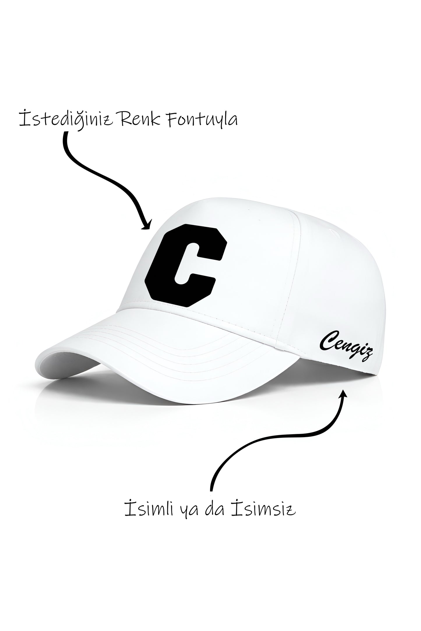 C Harfi Unisex Şapka