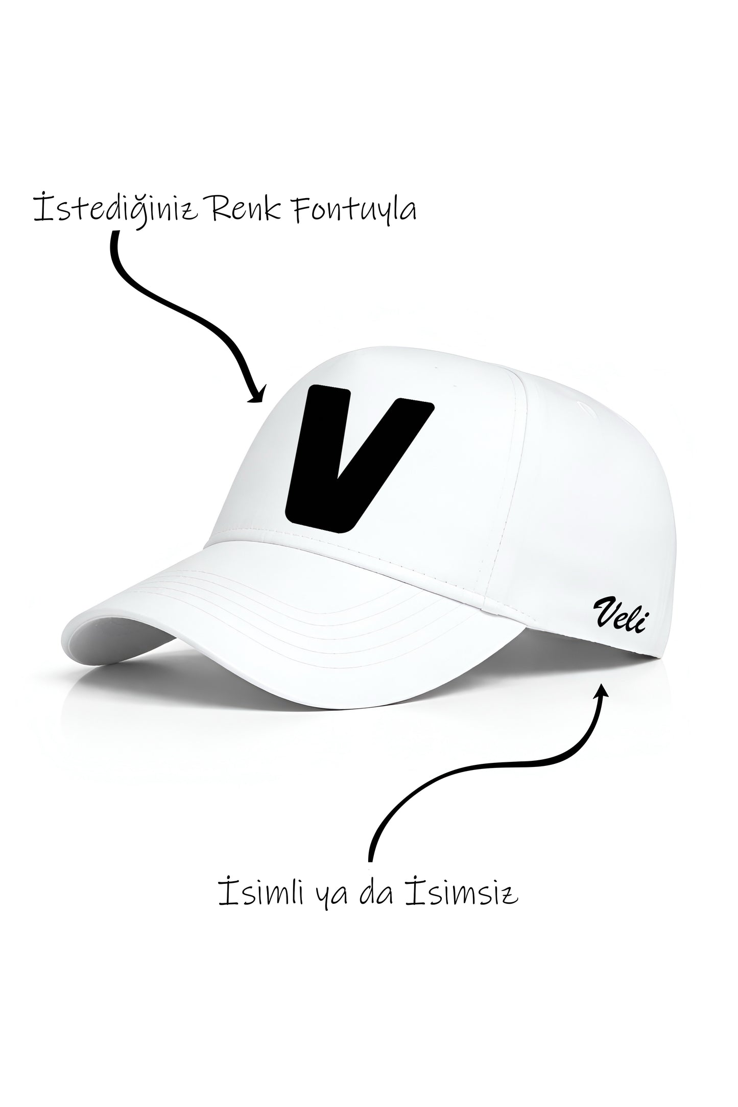 V Harfi Unisex Şapka