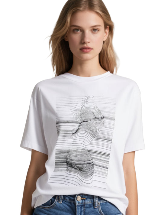 ÇİZGİ OVERSİZED UNİSEX T-SHİRT