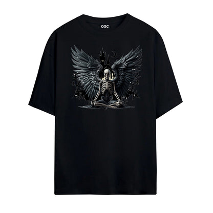 SKELETON ANGEL OVERSIZED UNISEX T-SHIRT
