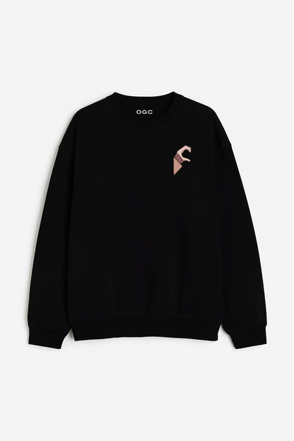 HEART COMBINATION SWEATSHIRT