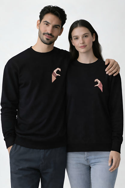 HEART COMBINATION SWEATSHIRT