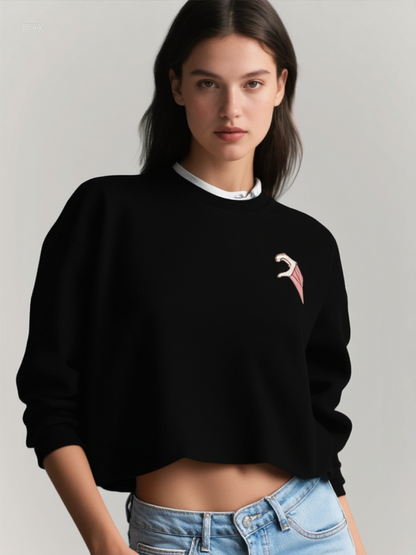 HEART COMBINATION SWEATSHIRT