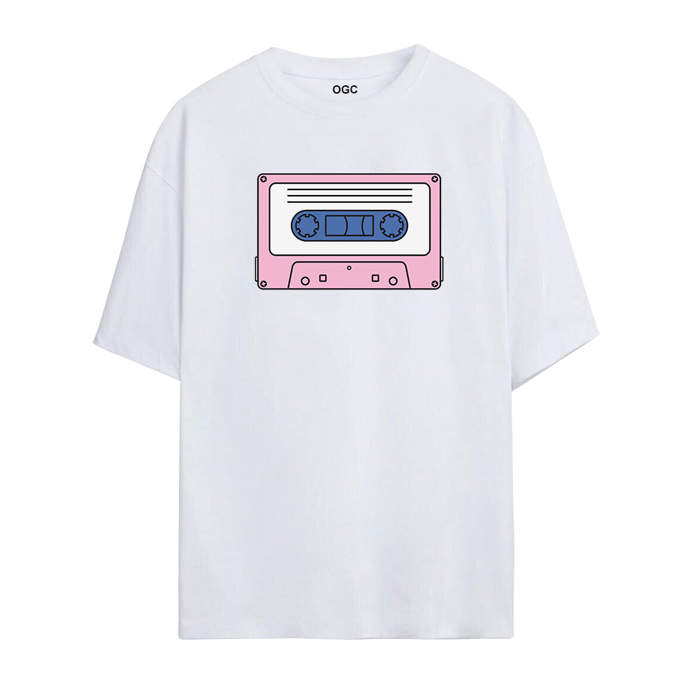 CASSETTE OVERSIZED UNISEX T-SHIRT