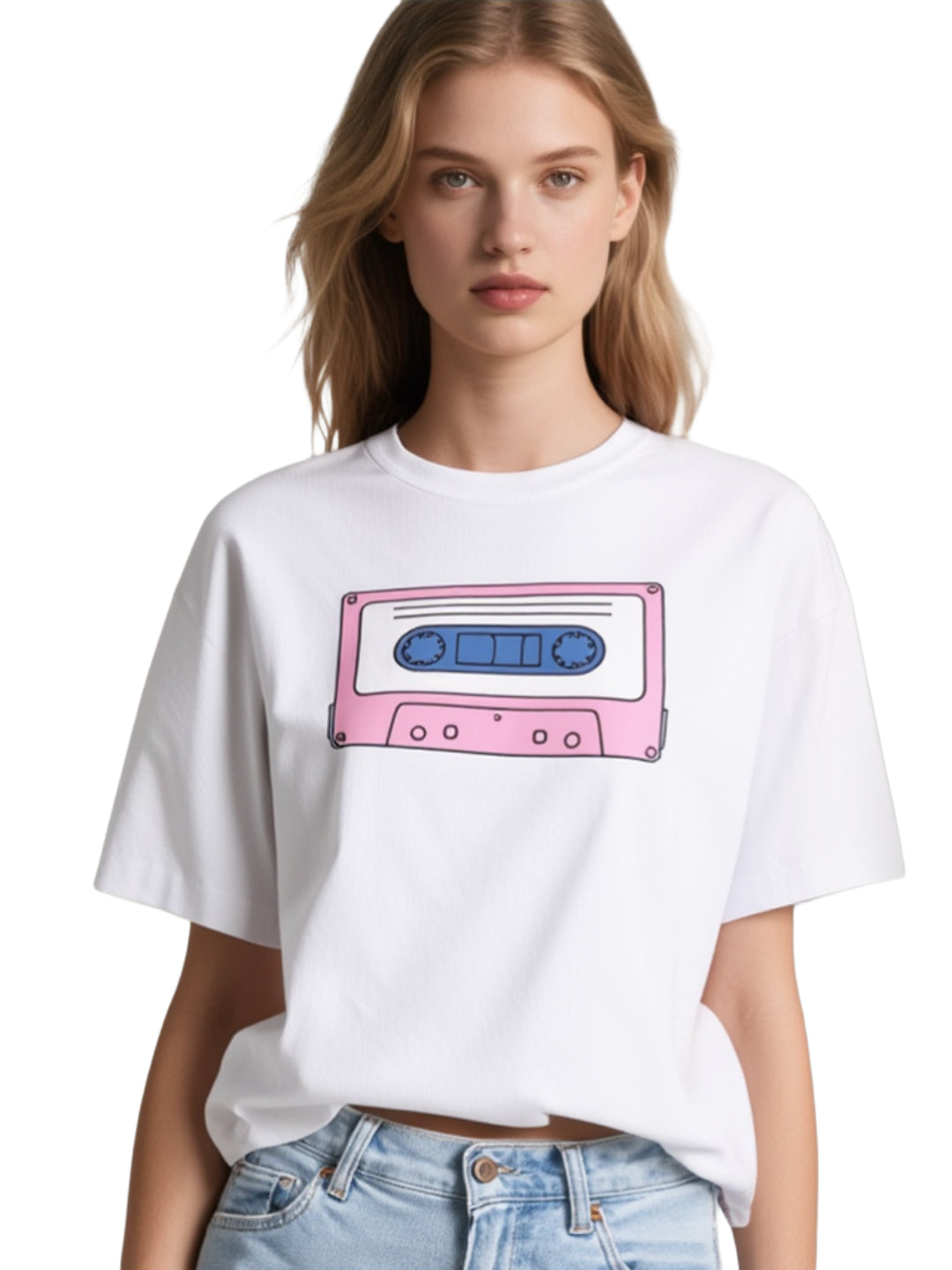 CASSETTE OVERSIZED UNISEX T-SHIRT