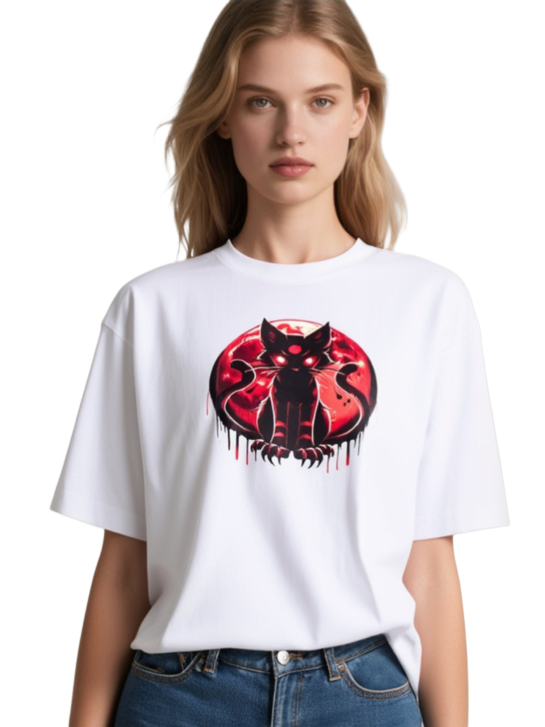 KEDİ OVERSİZED UNİSEX T-SHİRT