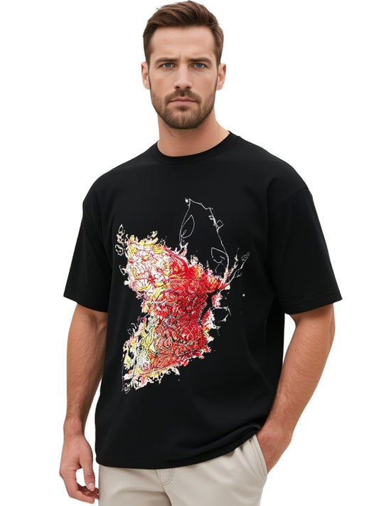 KELEBEK OVERSİZED UNİSEX T-SHİRT