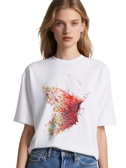 KELEBEK OVERSİZED UNİSEX T-SHİRT