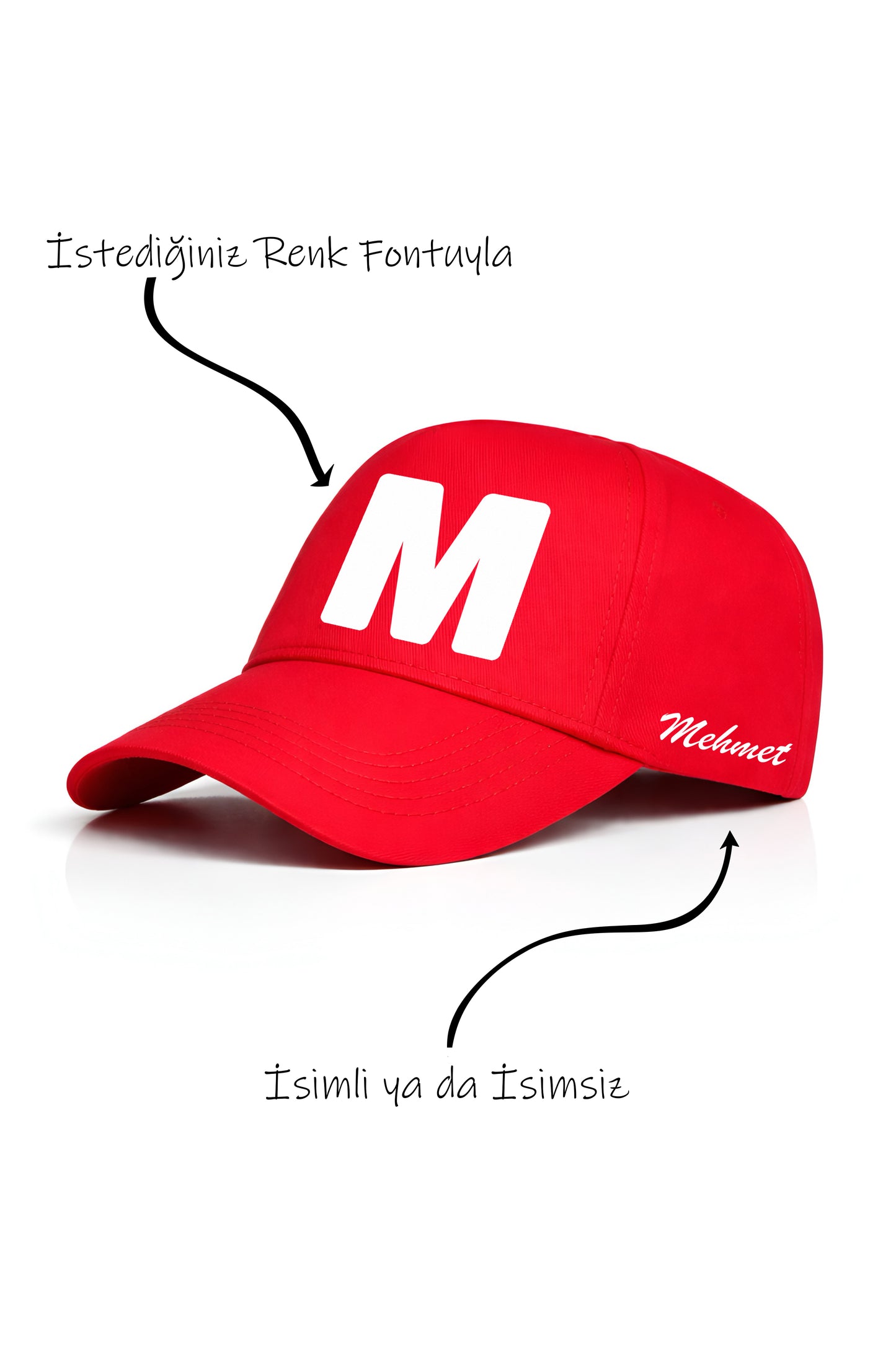 M Harfi Unisex Şapka