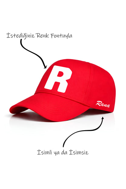 R Harfi Unisex Şapka