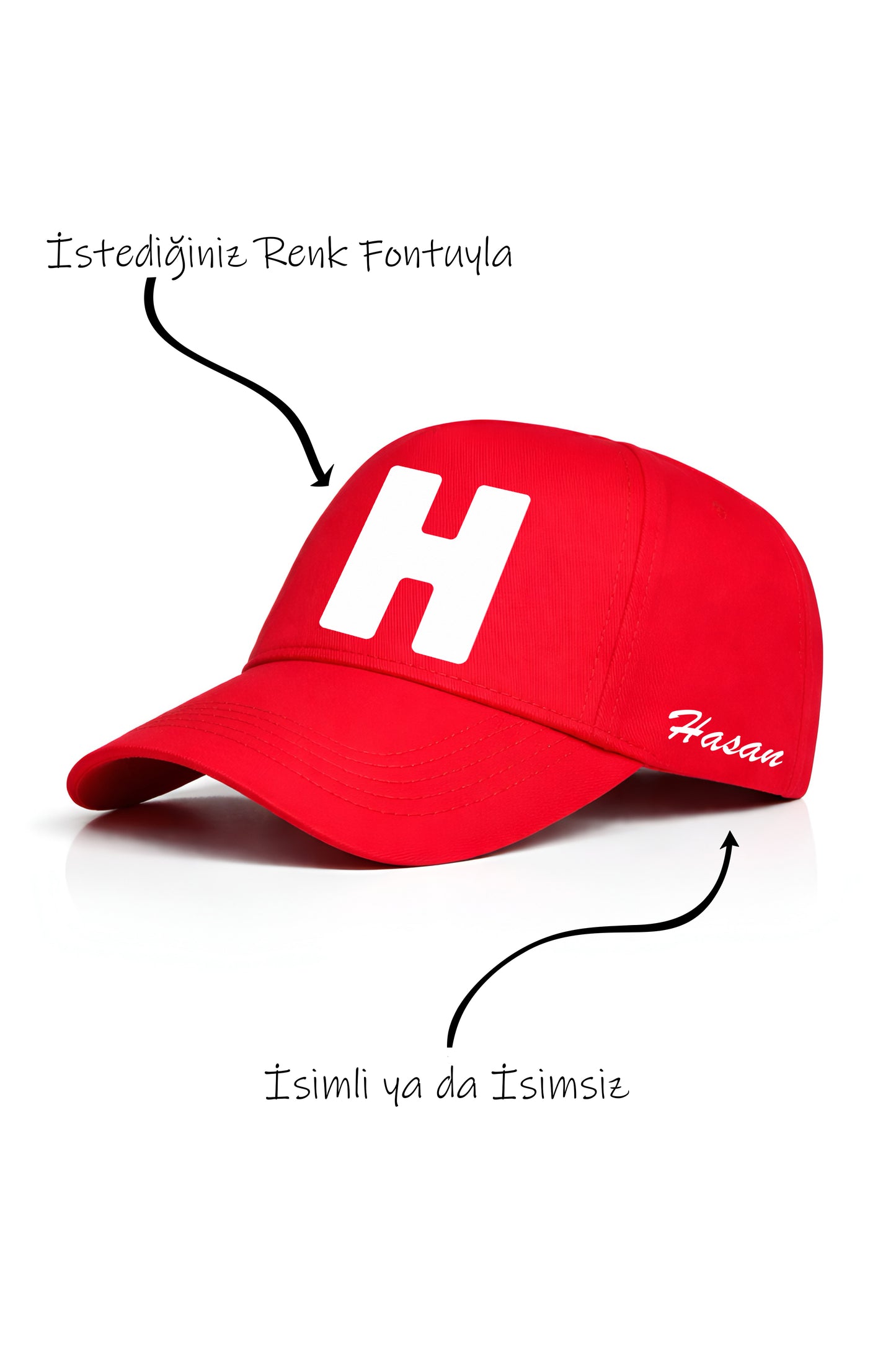 H Harfi Unisex Şapka