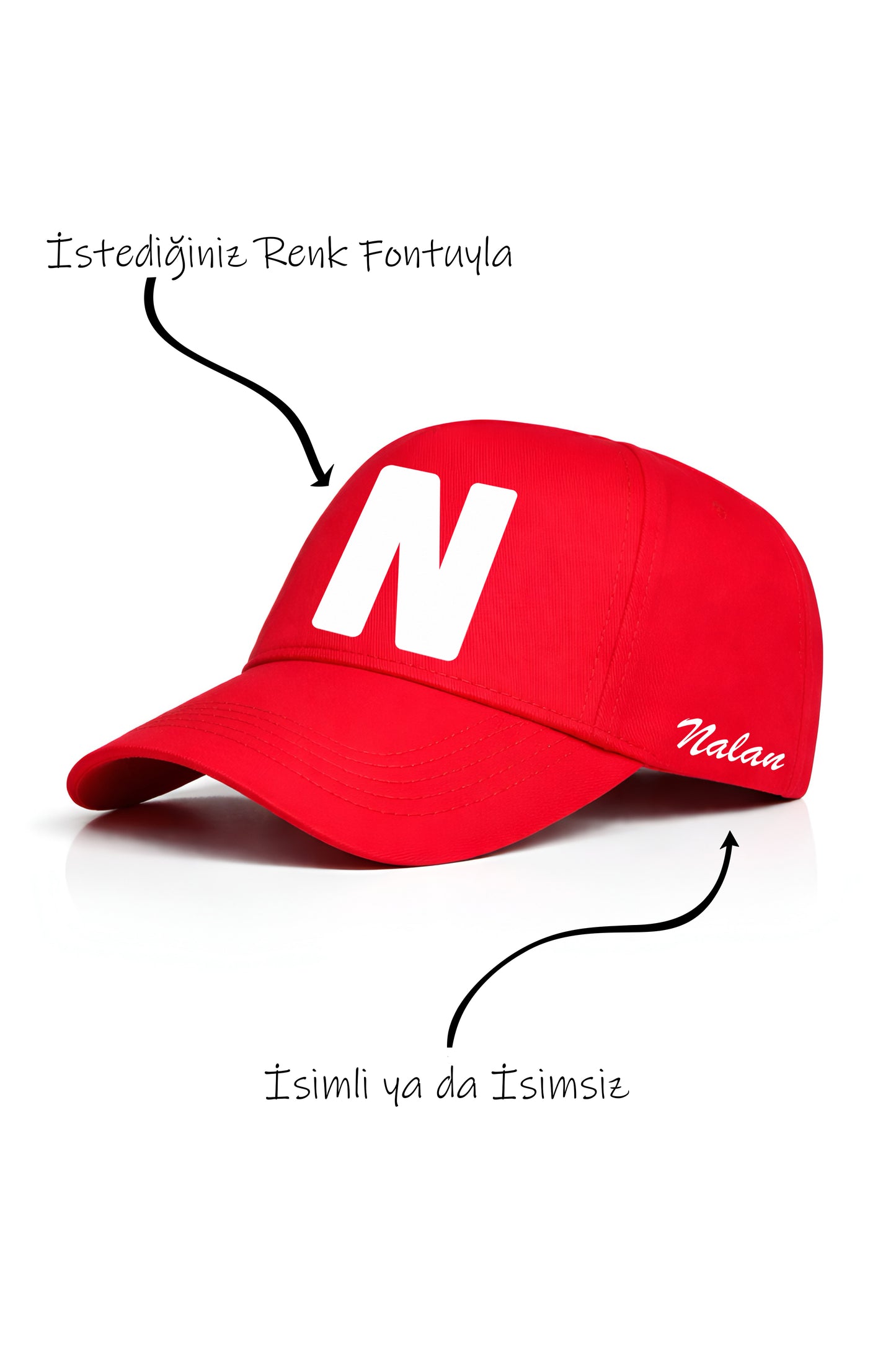 N Harfi Unisex Şapka