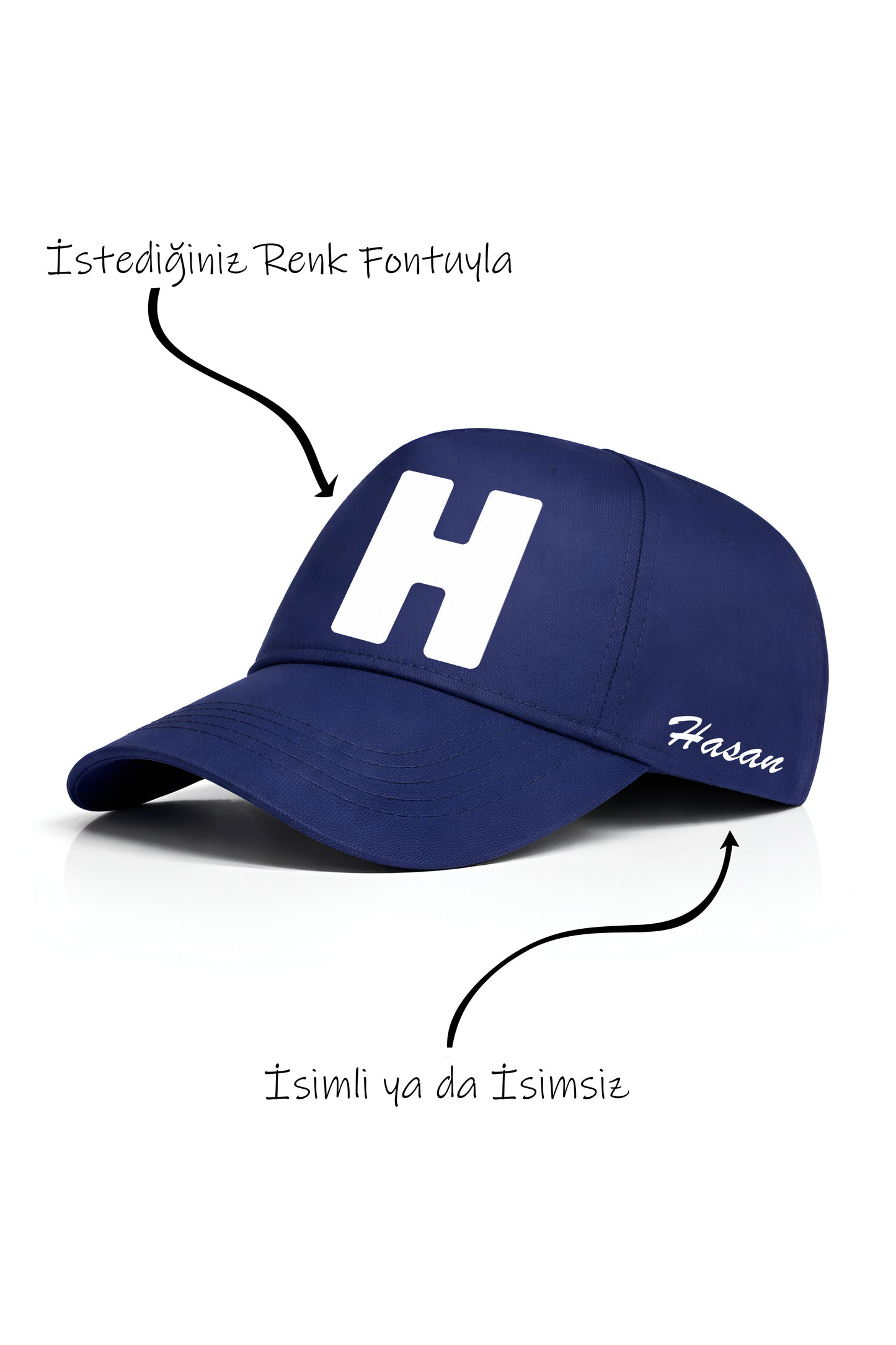 H Harfi Unisex Şapka