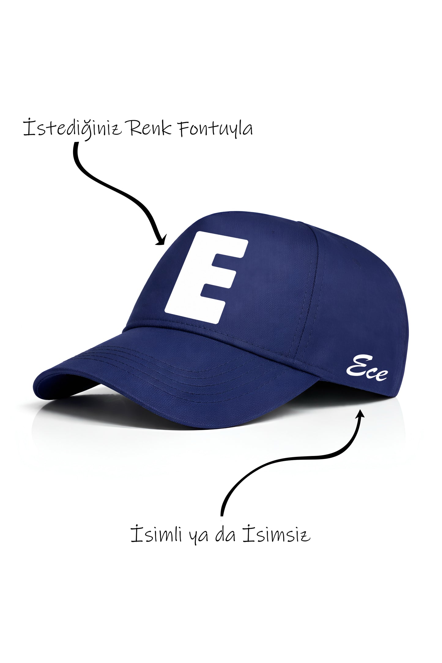 E Harfi Unisex Şapka