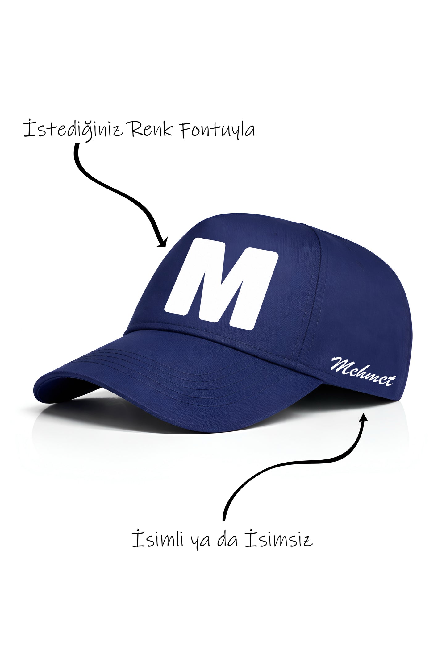 M Harfi Unisex Şapka