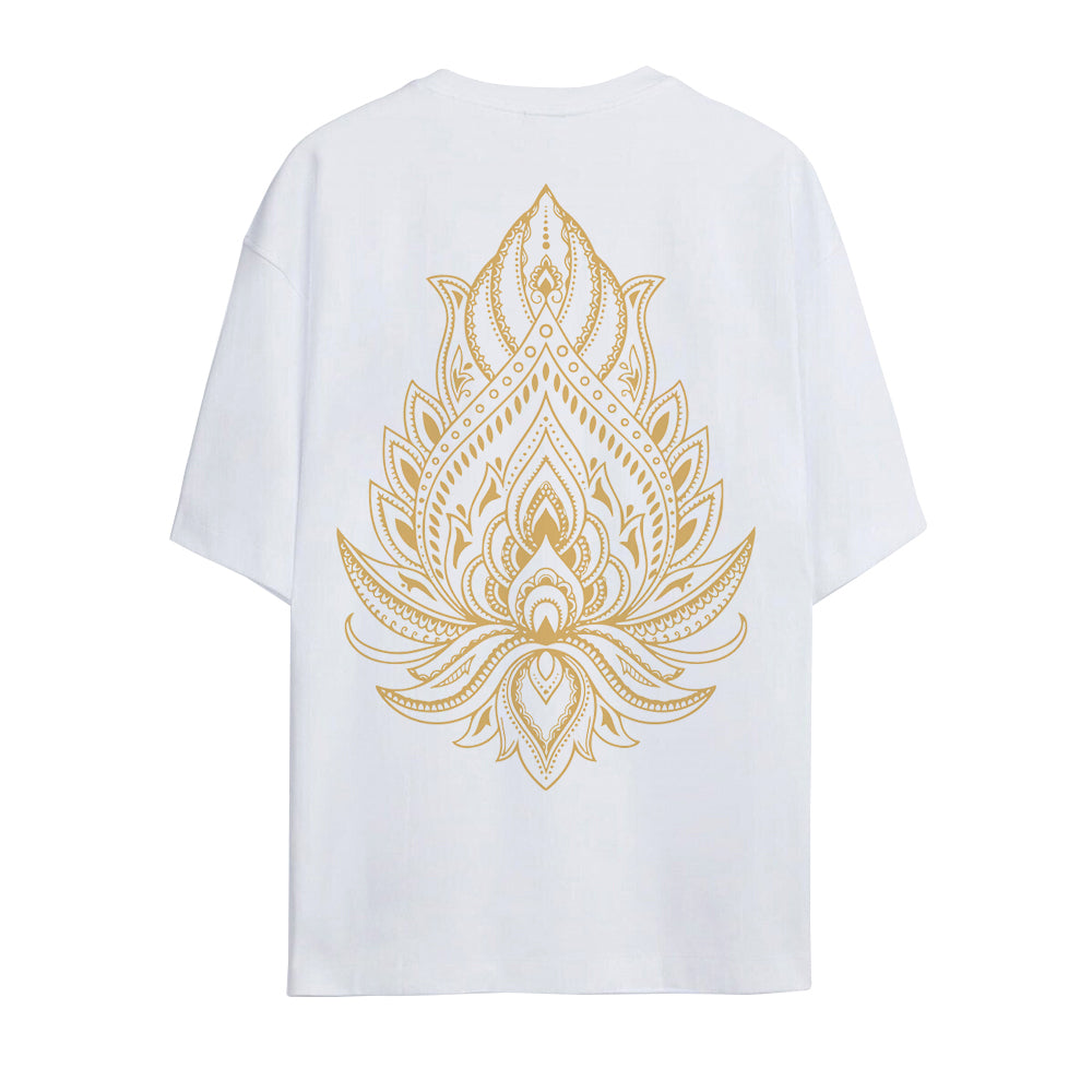 LOTUS OVERSİZED UNİSEX T-SHİRT