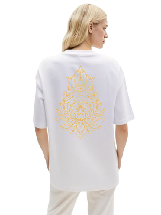 LOTUS OVERSİZED UNİSEX T-SHİRT