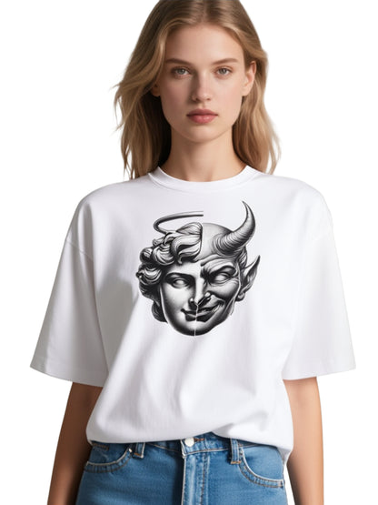 ANGEL & DEVIL OVERSIZED UNISEX T-SHIRT