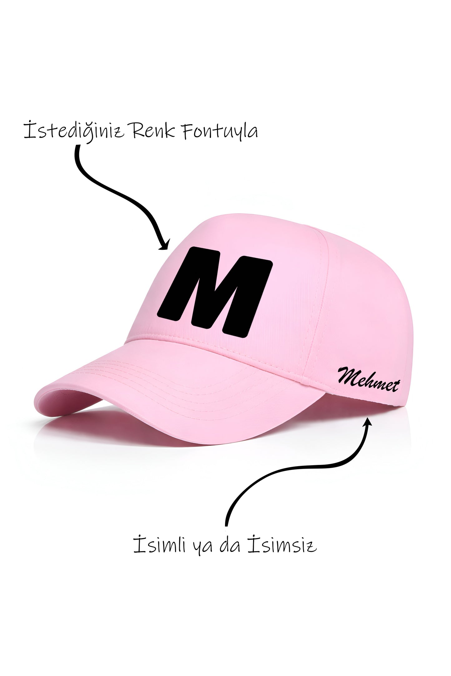 M Harfi Unisex Şapka