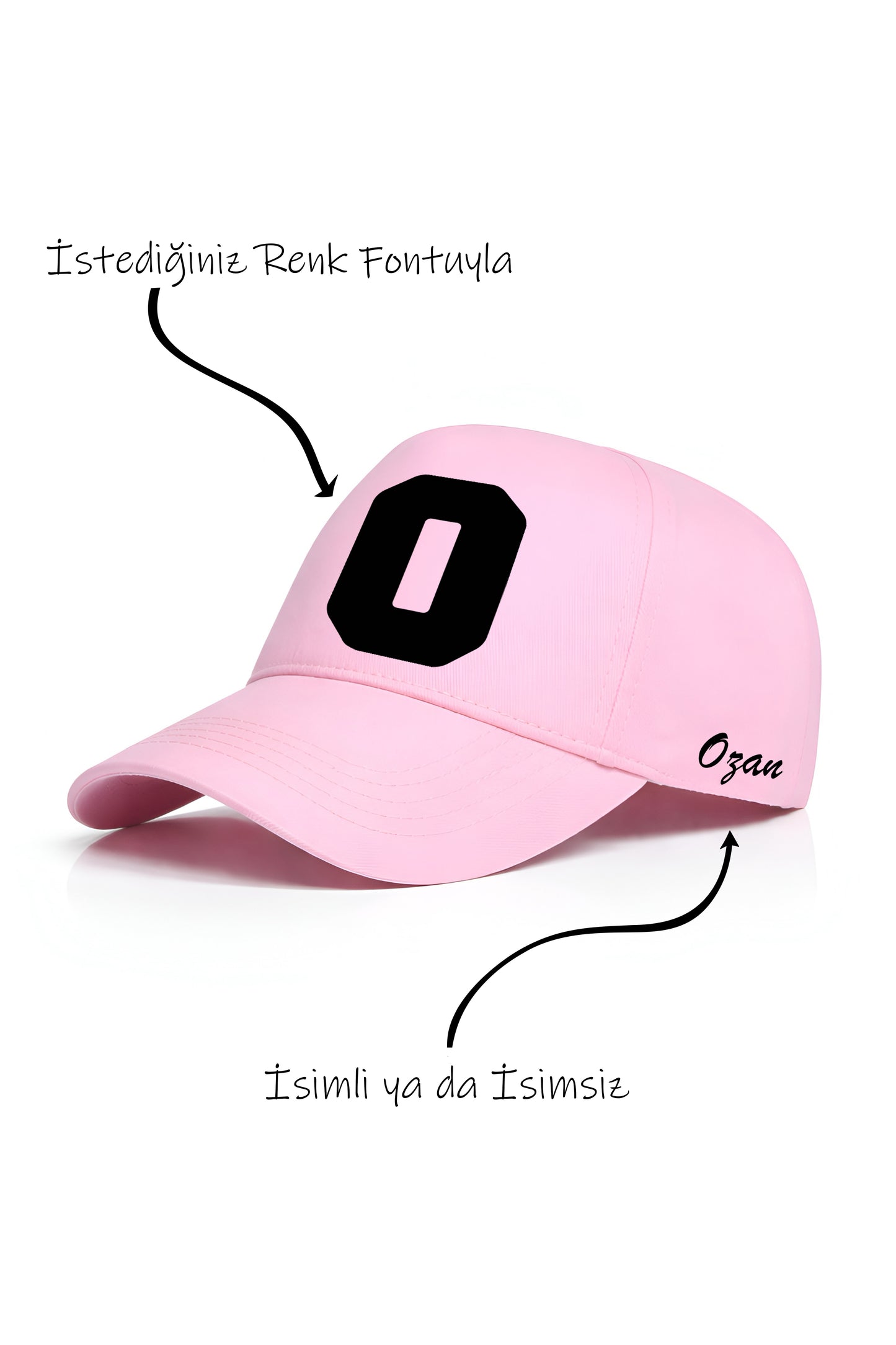 O Harfi Unisex Şapka