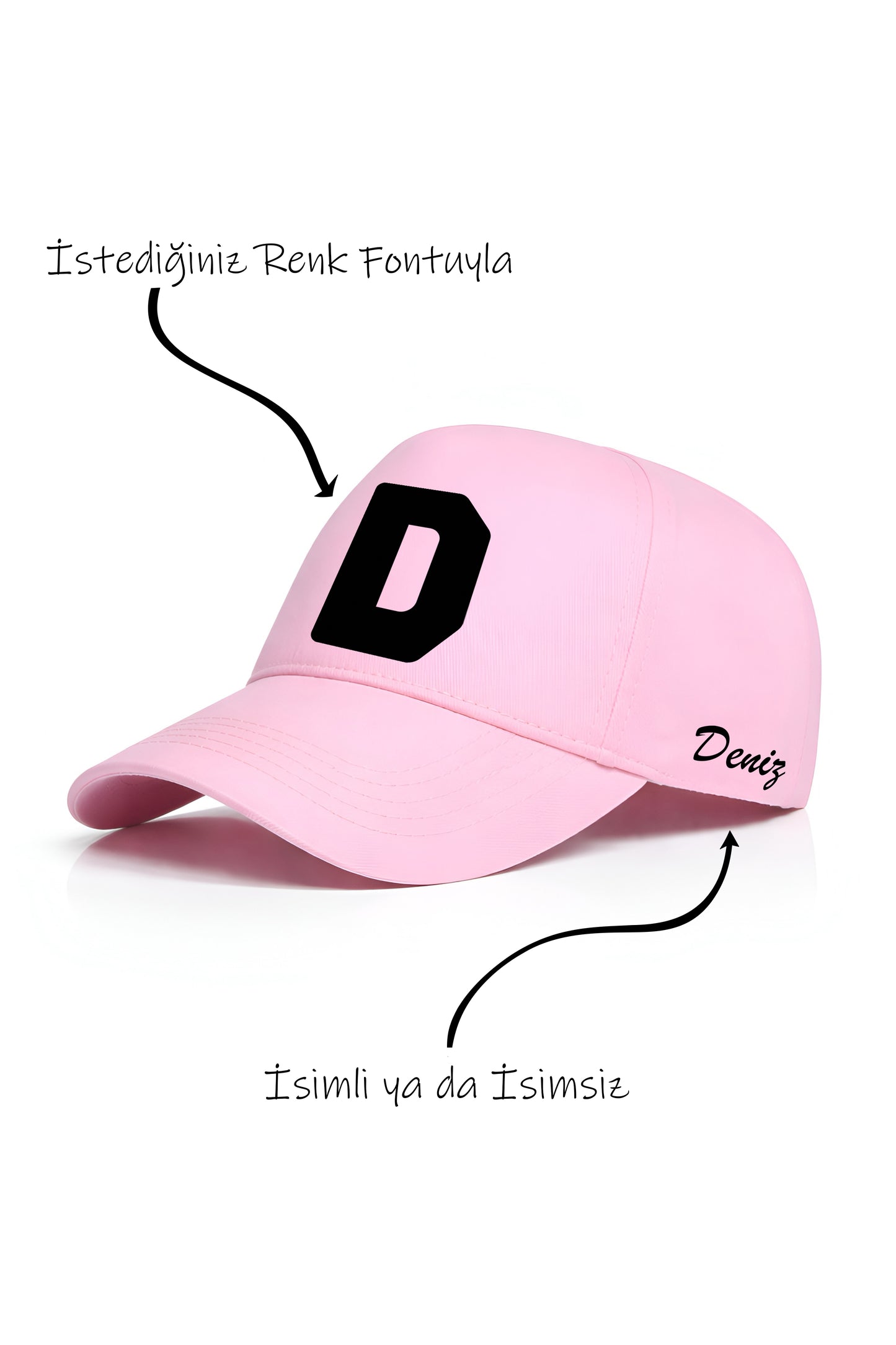 D Harfi Unisex Şapka