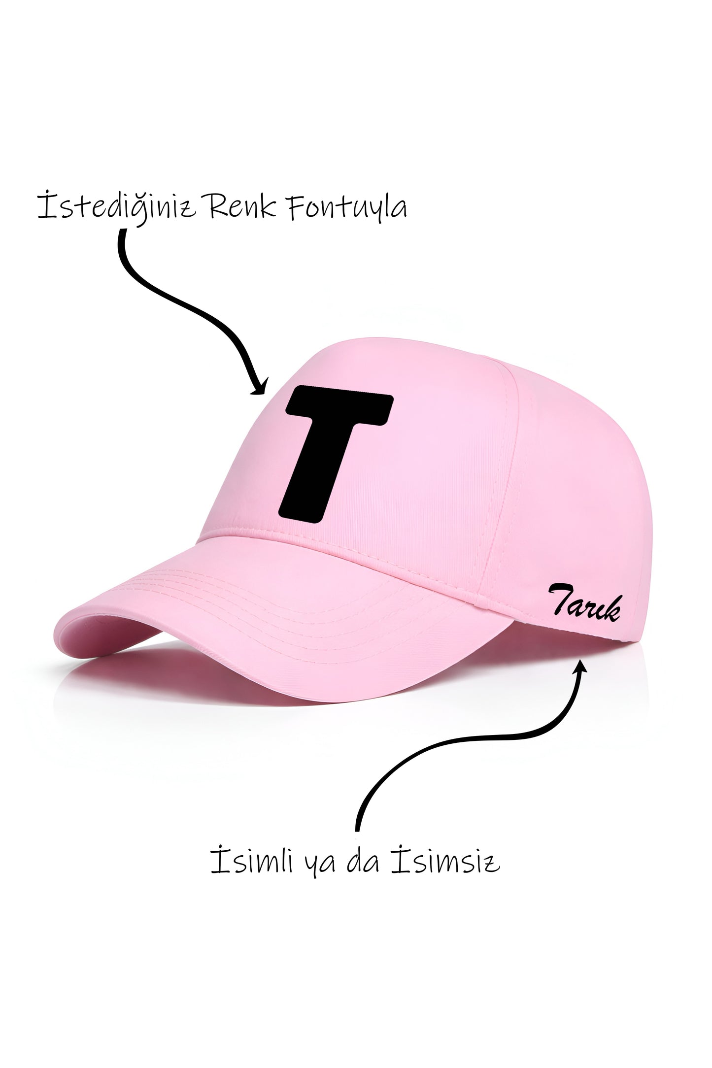 T Harfi Unisex Şapka