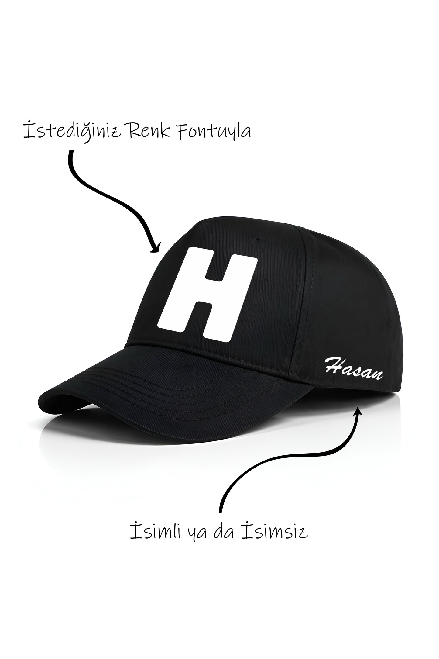 H Harfi Unisex Şapka
