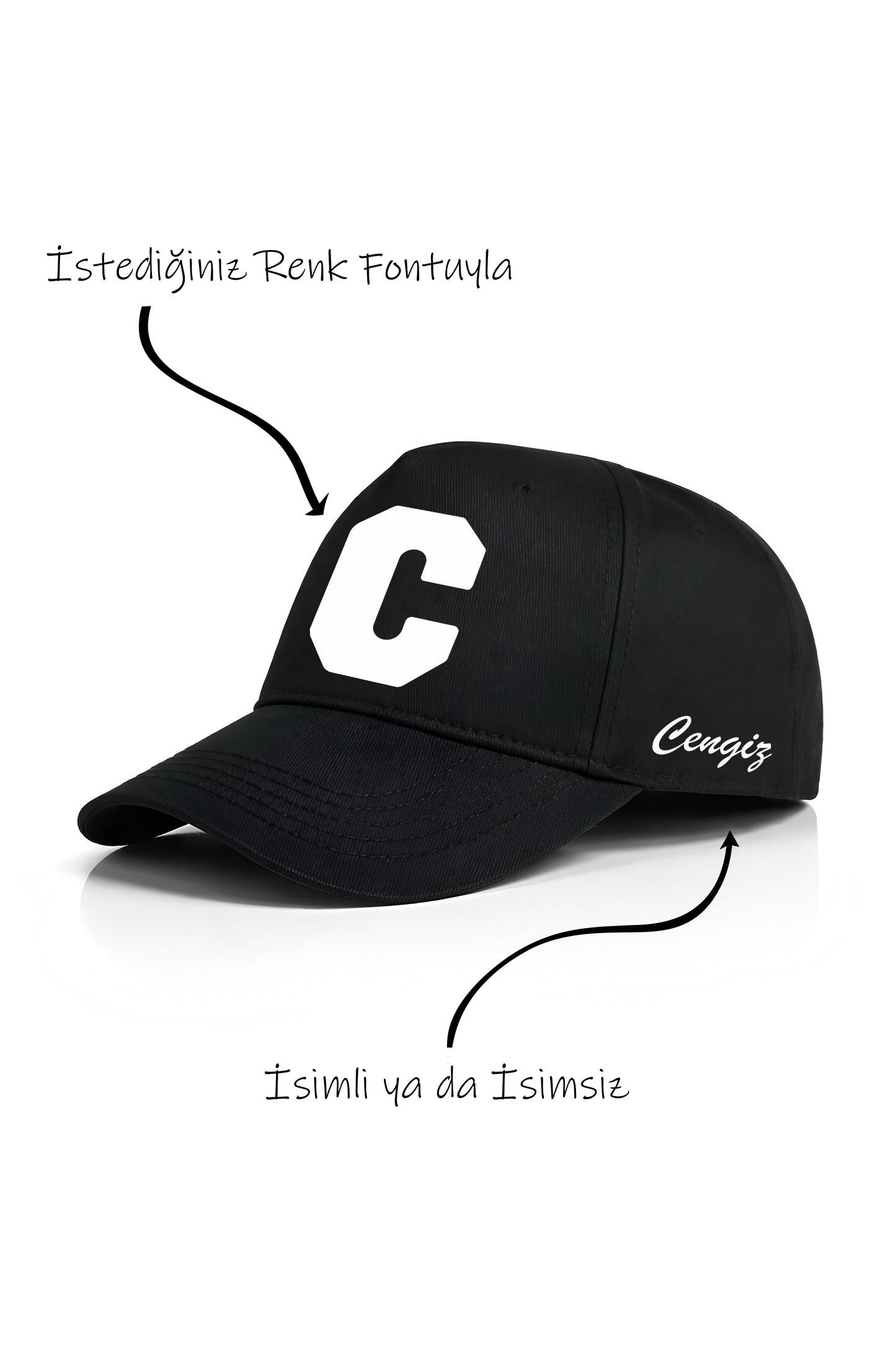 C Harfi Unisex Şapka