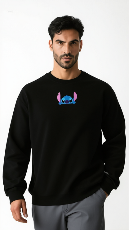 STITCH & ANGEL COMBINATION SWEATSHIRT