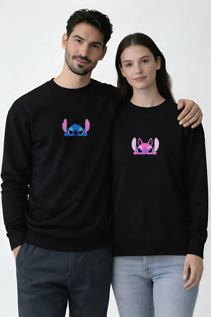 STITCH & ANGEL COMBINATION SWEATSHIRT