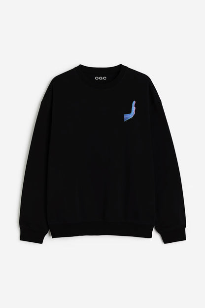 WATER & FIRE COMBINATION SWEATSHIRT