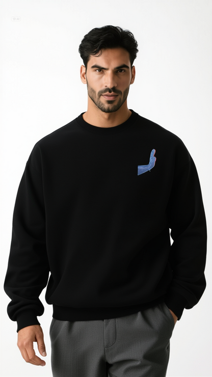 WATER & FIRE COMBINATION SWEATSHIRT