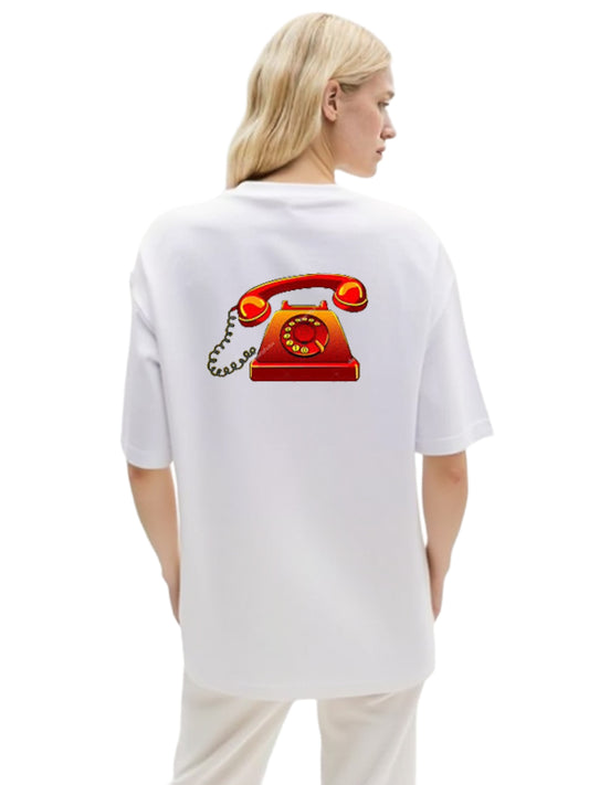 TELEFON OVERSİZED UNİSEX T-SHİRT